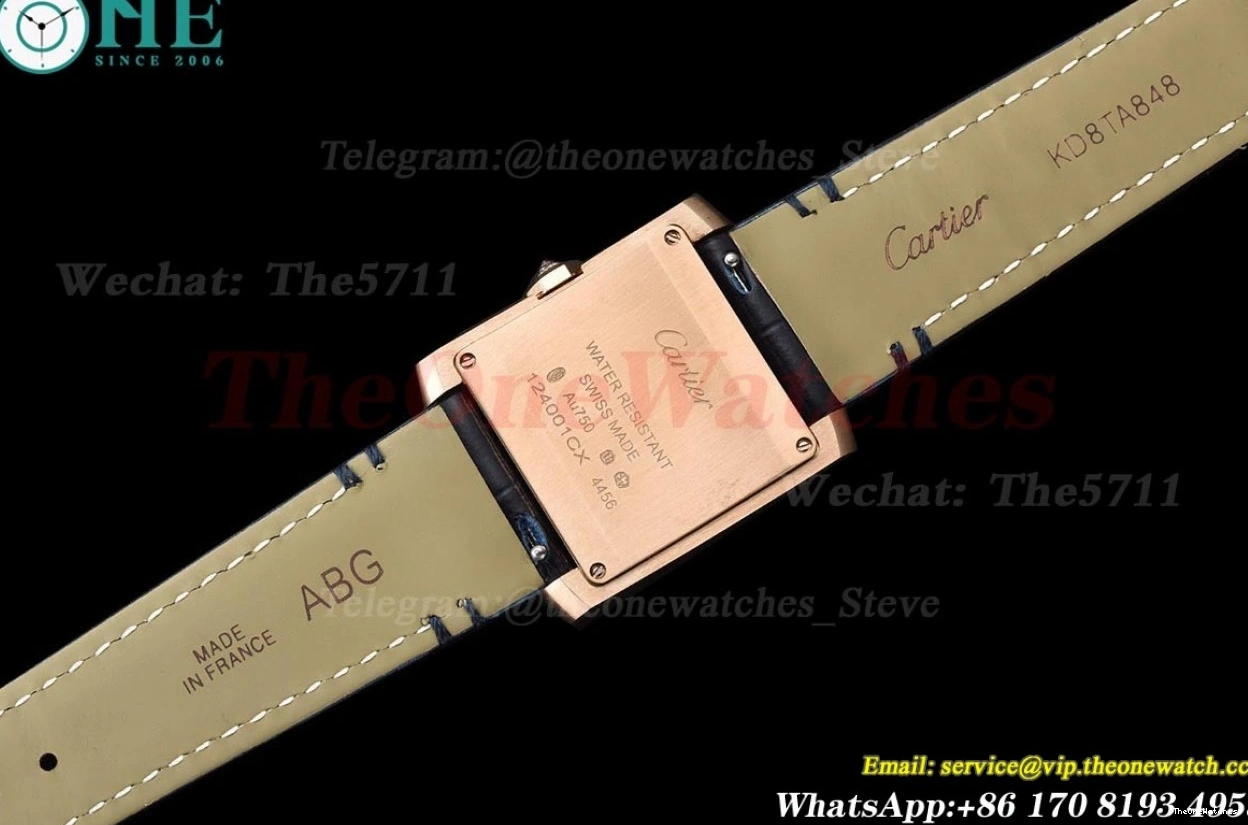 Quartz Silver Dial RG 8848F Française LE Blue Tank 27mm Dia 0302